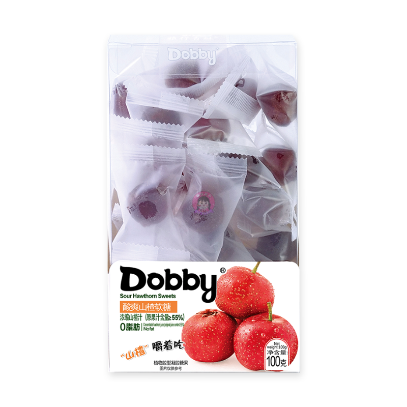 哆比果汁软糖酸爽山楂味100g Dobby Soft Candy Hawthorn Flavour