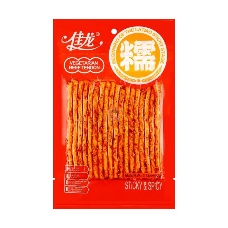 佳龙素牛筋麻辣味106g JL Vegetarian Beef Tendon