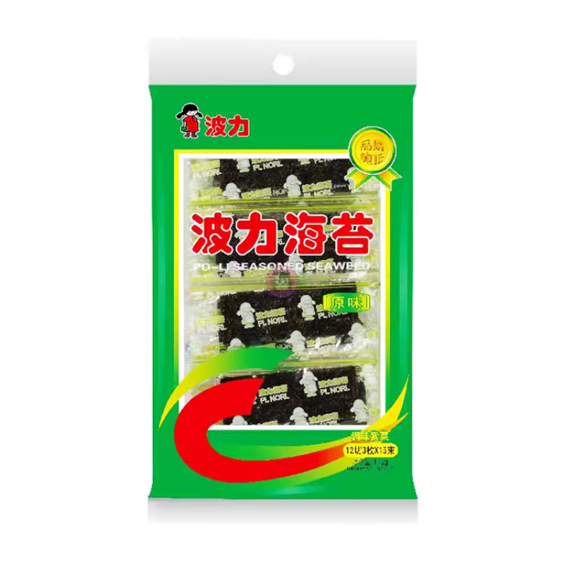波力海苔原味11.2g PL Seasoned Seaweed