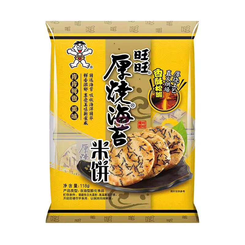 旺旺海苔米饼118g WantWant Roasted Seaweed Rice cake