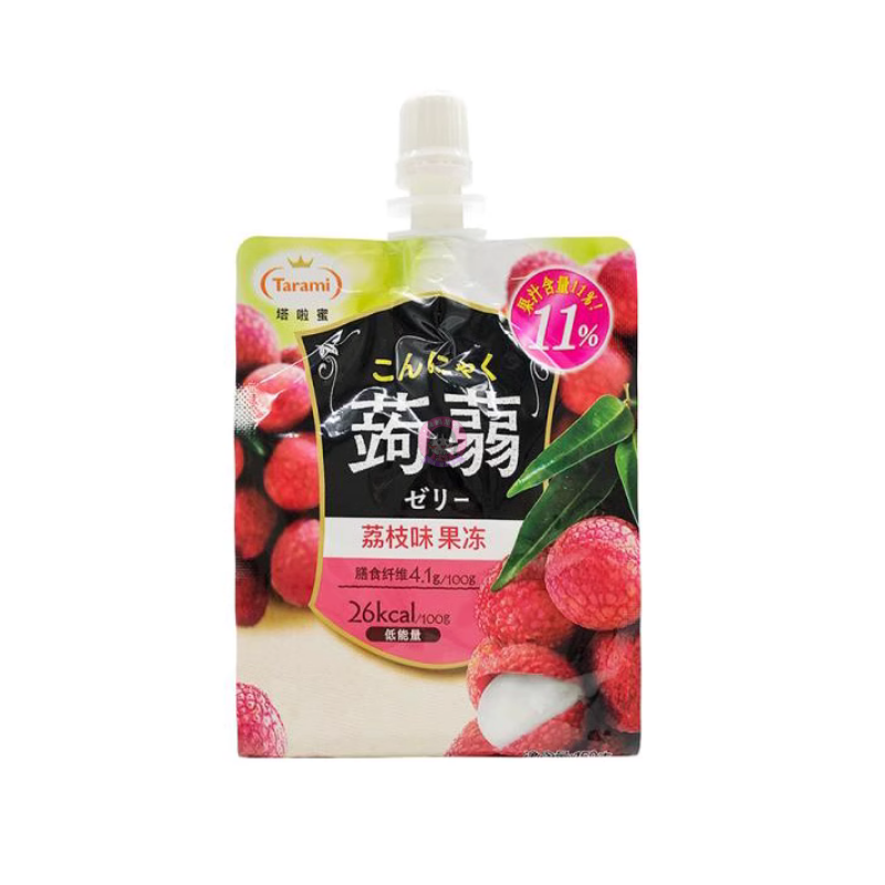 塔拉蜜蒟蒻果冻荔枝味150g Tarami Oishi Konjac Jelly Lychee