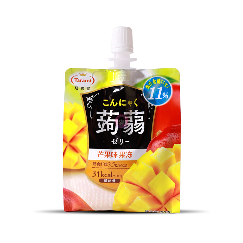 塔拉蜜蒟蒻果冻芒果味150g Tarami Oishi Konjac Jelly Mango