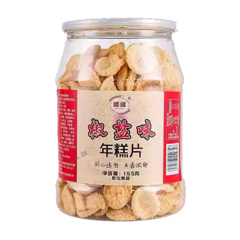 两个女儿香酥年糕片椒盐味155g LGNR Crispy Rice Cake Sliced Salt Pepper Flavour
