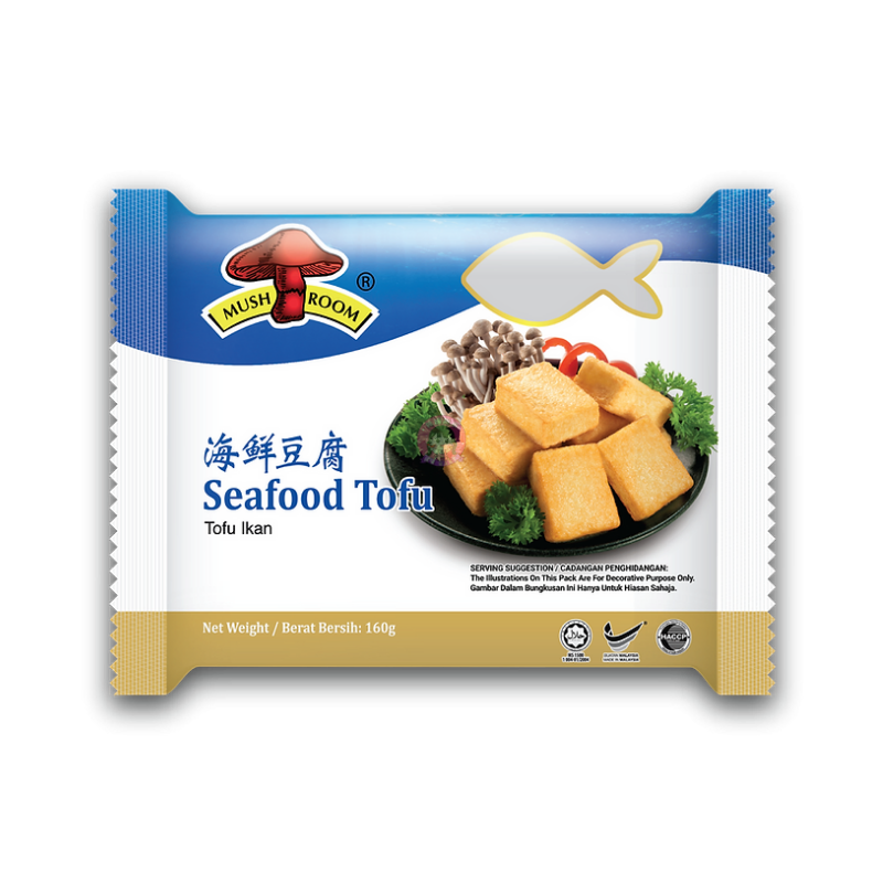 蘑菇牌海鲜豆腐160g Mushroom Seafood Tofu