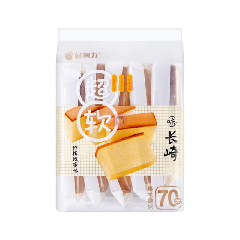 好有力长崎风味蛋糕柠檬蜂蜜味225g HYL Nagasaki Style Cake Lemon Honey Flavour