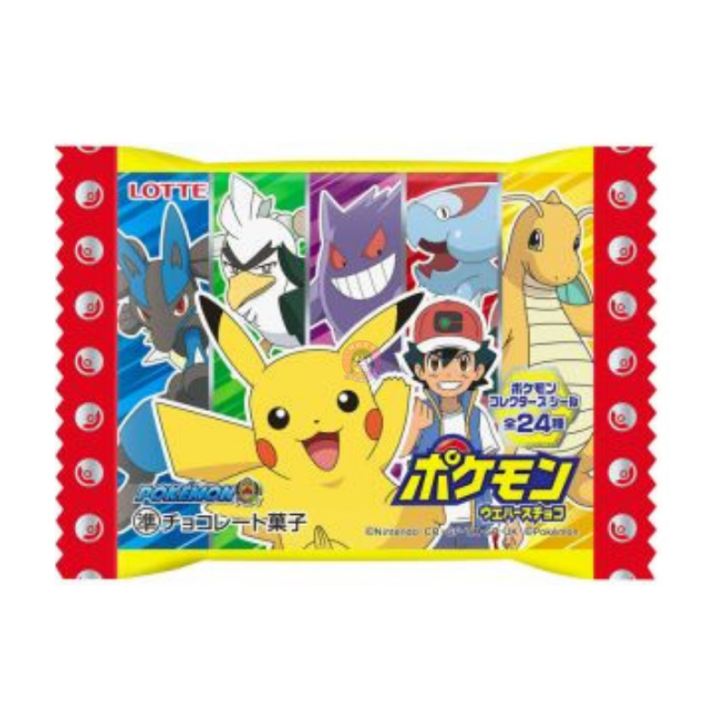 乐天宝可梦威化巧克力23g Lotte Pokemon Wafers Chocolate Flavour Japanese