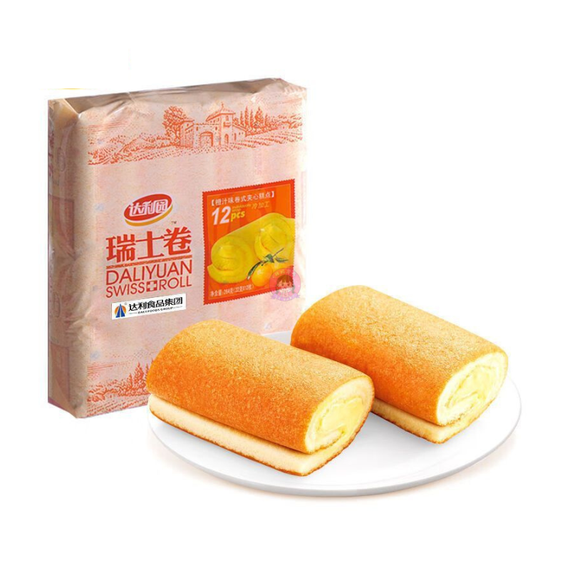 达利园瑞士卷橙汁味240g Da Li Yuan Swiss Roll Orange Flavour