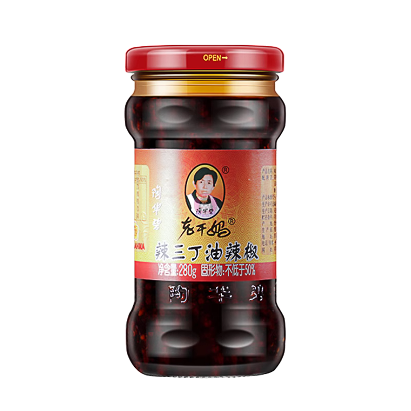老干妈辣三丁280g LGM Kahlrabi & Peanut&Tofu in Chilli Oi