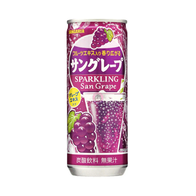 三佳利气泡水葡萄味350ml Sangaria Soda Grape Flavour