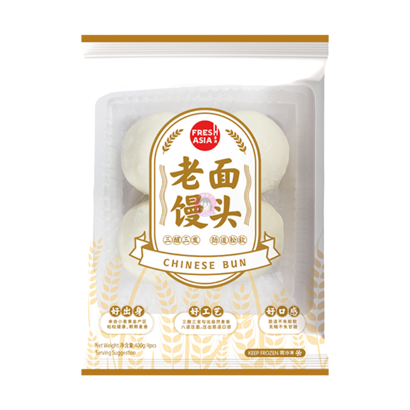 香源老面馒头480g Fresh Asia Chinese Bun