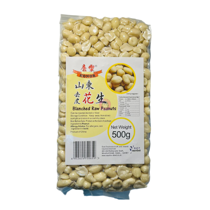康乐山东去皮花生500g Honor Blanched Raw Peanuts