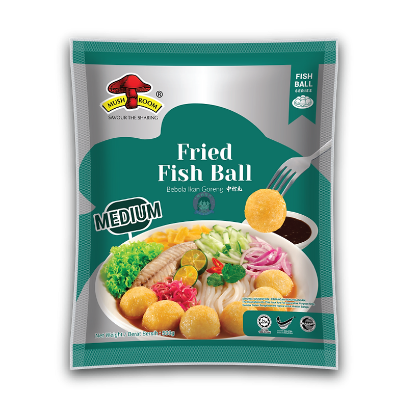 蘑菇中炸丸500g Mushroom Fried Fish Ball