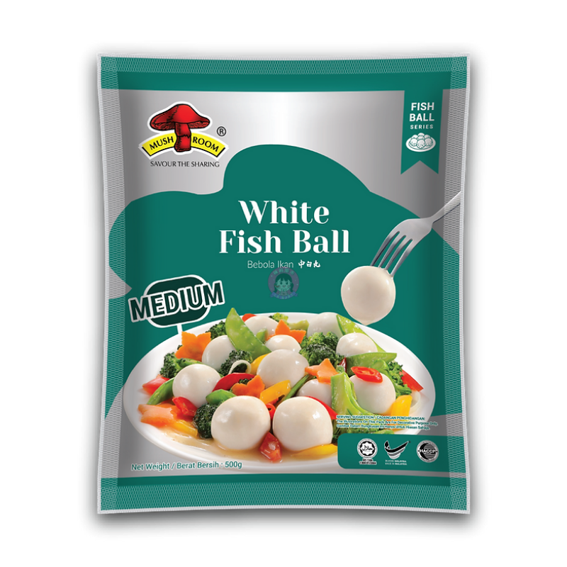 蘑菇中白丸500g Mushroom white Fish ball
