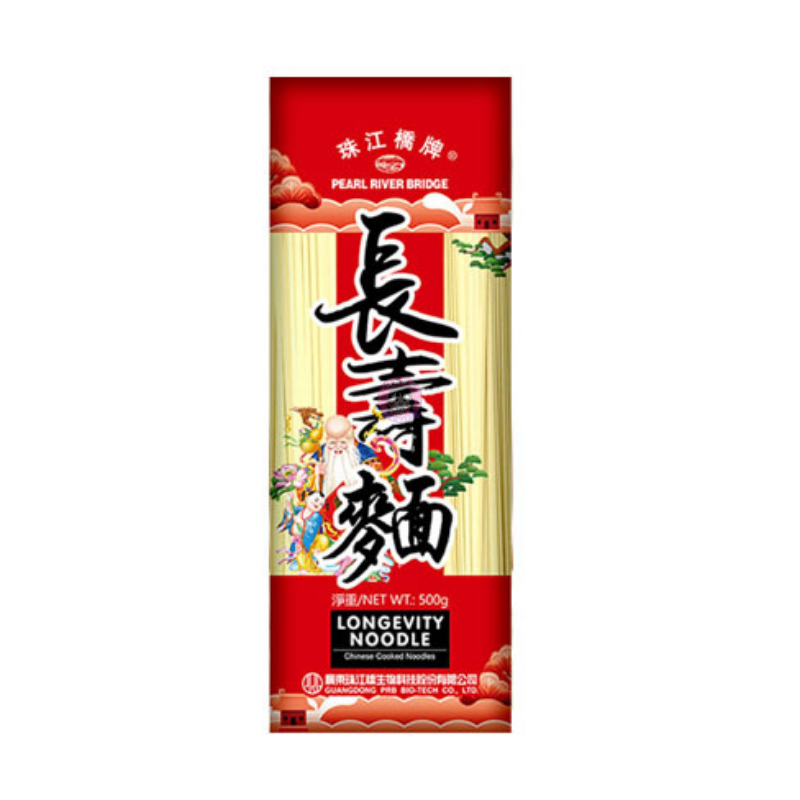 珠江桥牌长寿面500g PRB Longevity Noodle