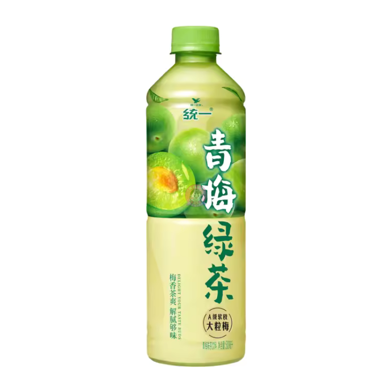 统一青梅绿茶500ml Unif Green Plum Flavour Tea Drink