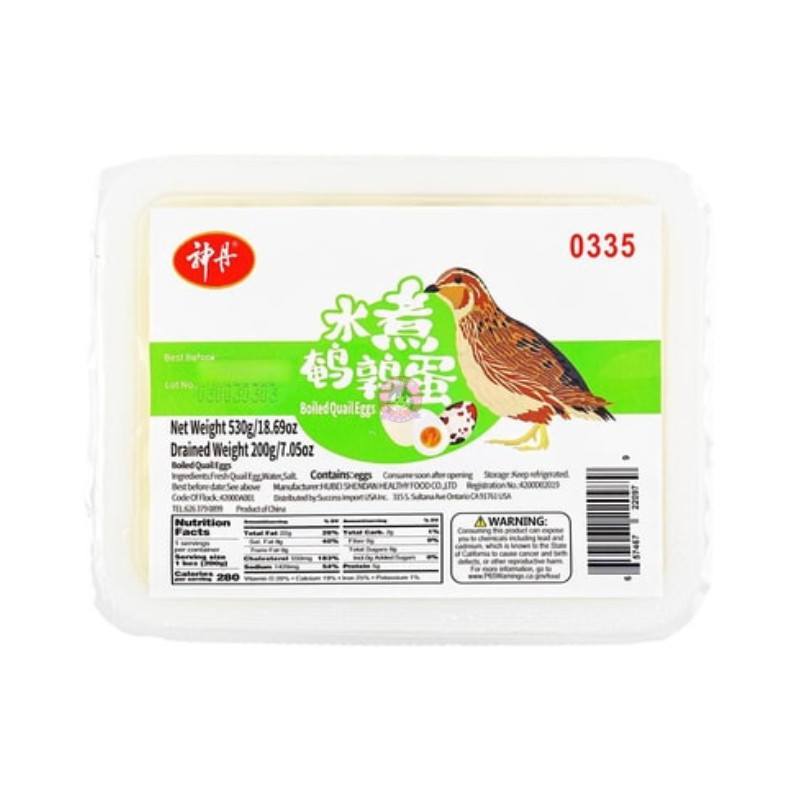 神丹水煮鹌鹑蛋530g SD Boiled Quall Eggs
