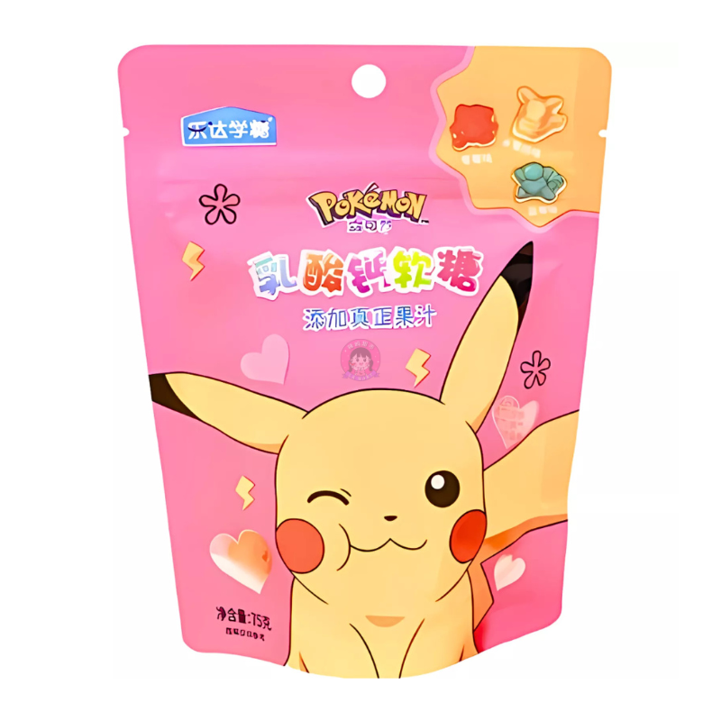 乐达学糖宝可梦乳酸钙软糖75g Le Da Pokemon Calcium Lactate Gummy