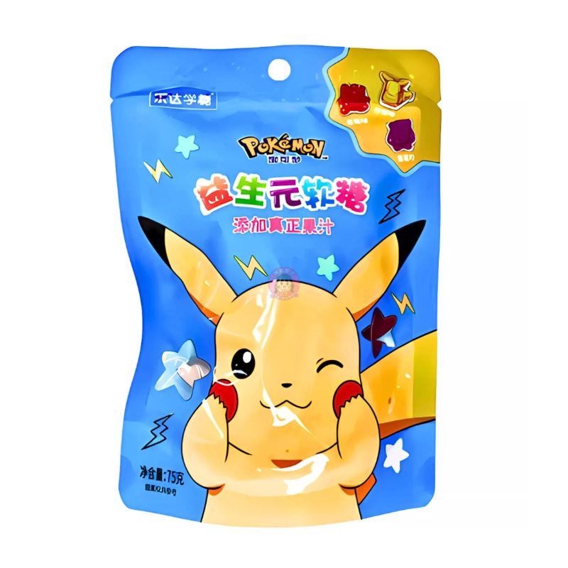 乐达学糖宝可梦益生元软糖75g Le Da Pokemon Probiotics Fruit Gummy