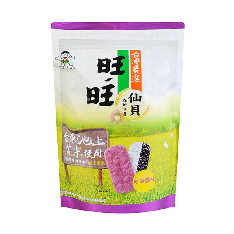 旺旺粗粮仙贝78g Want Want Premium Senbei Rice Crackers Black sesame & Sea Salt Flavour