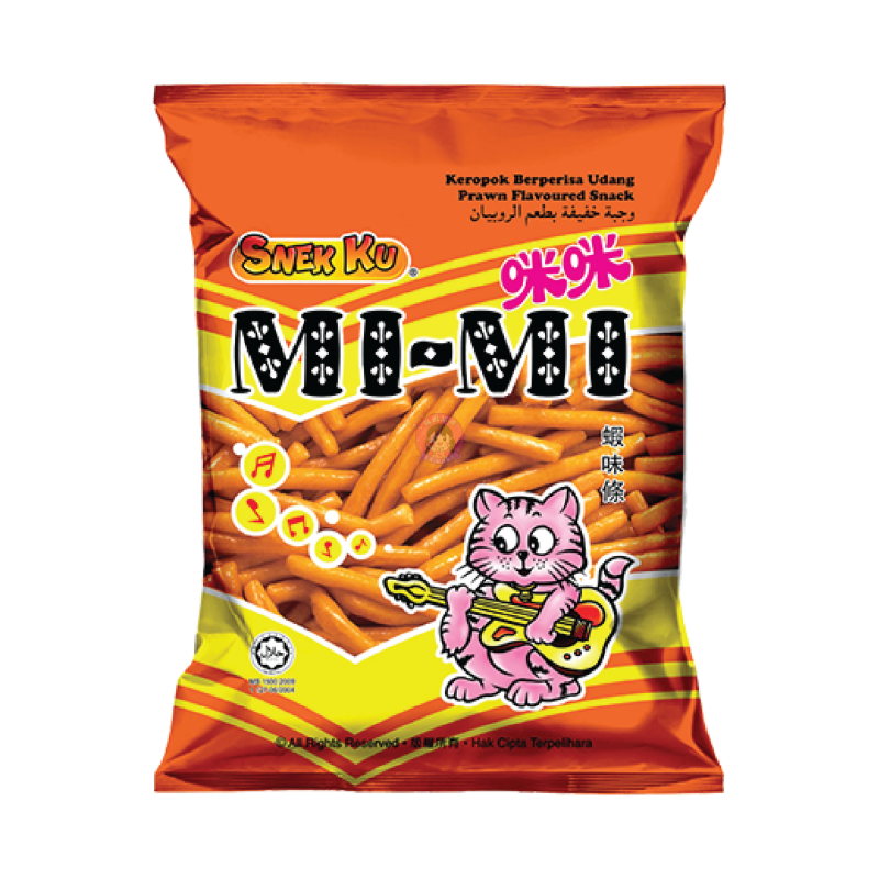 咪咪虾条80g Snekku Mimi Prawn Snack