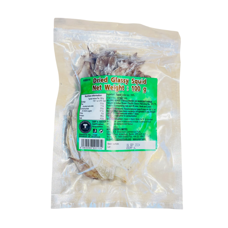 Asean Seas Dried Glassy Squid 100g