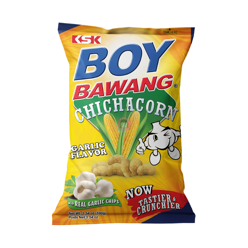 Boy Bawang Chichacorn Super Garlic Flavour 100g