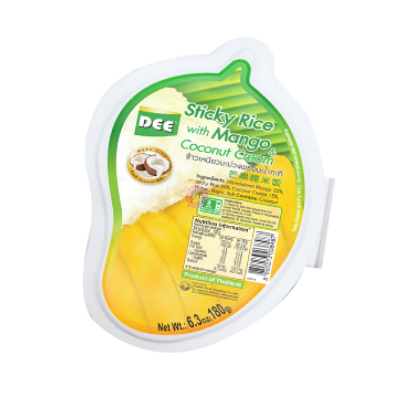 Dee Frozen Sticky Rice With Mango & Coconut Cream 180g