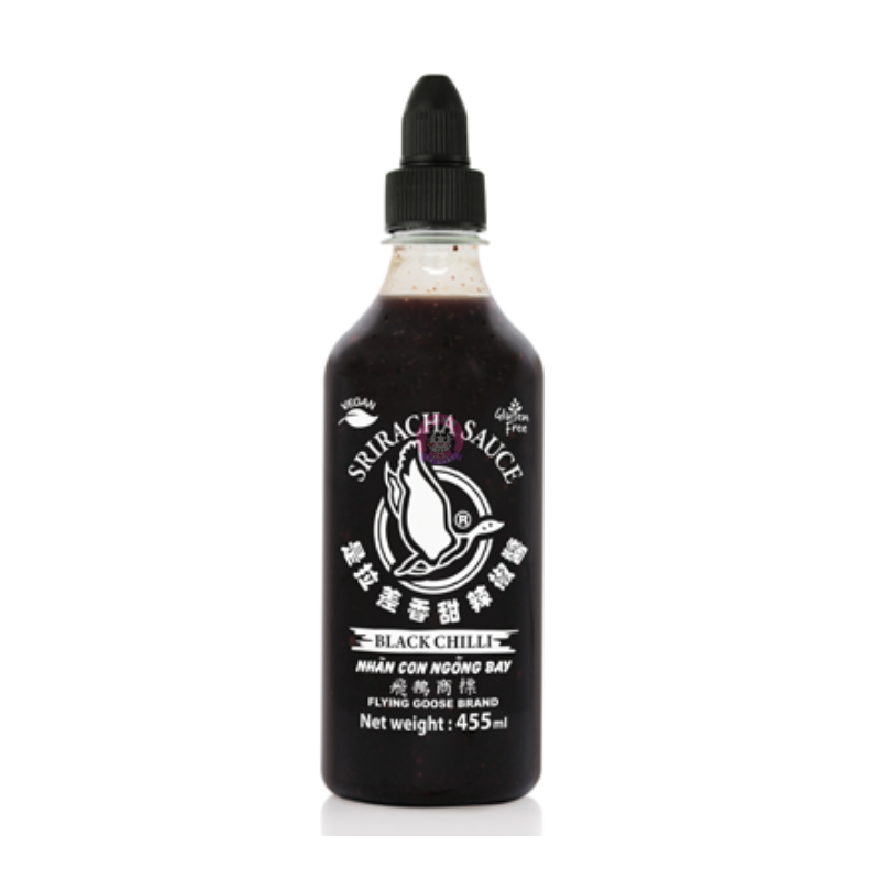 Flying Goose Sriracha Chilli Sauce Black Pepper 455ml 飞鹅牌是拉差辣椒酱黑椒味