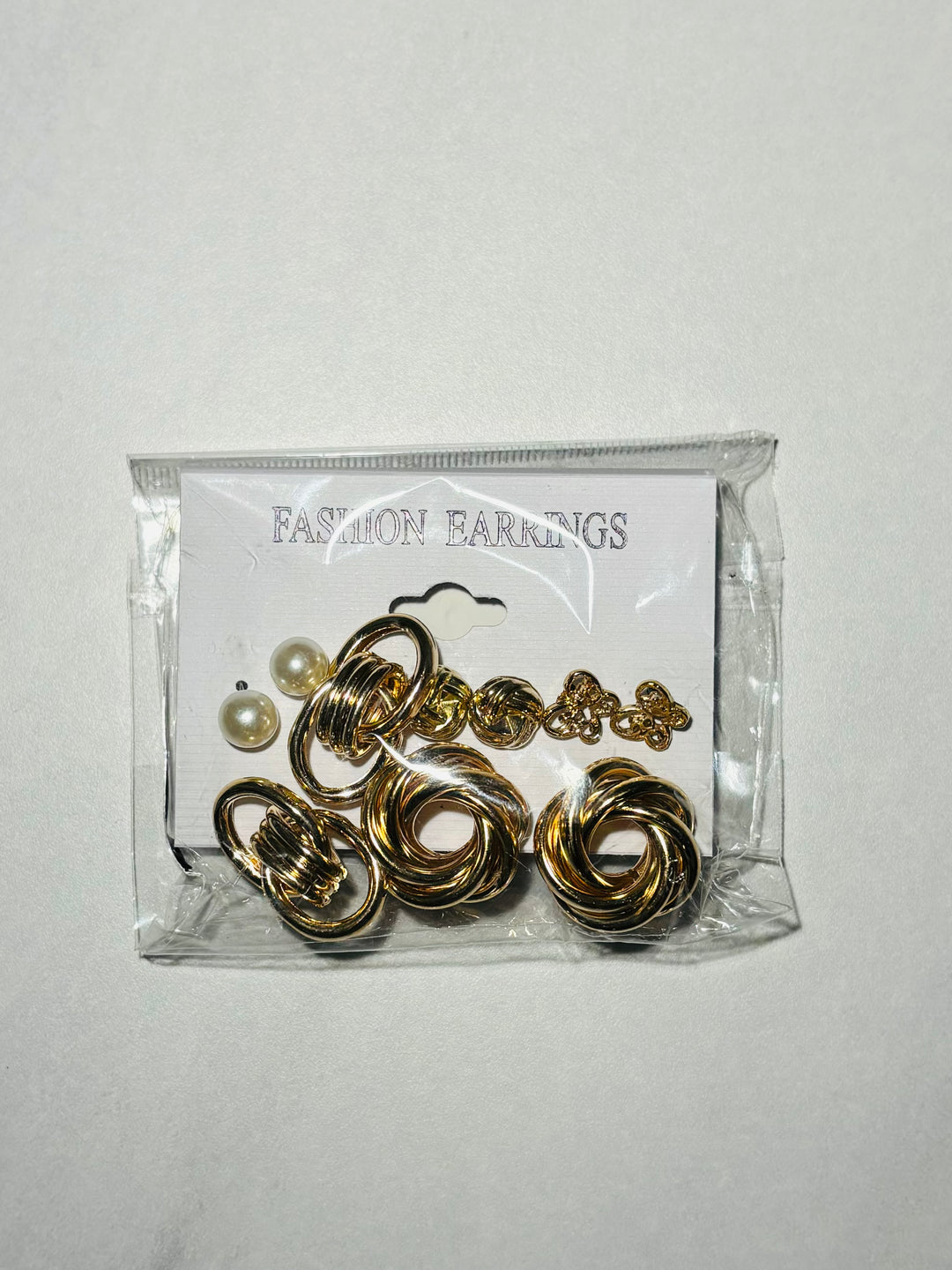 金色耳环套装 5 Pack Gold Earrings Set