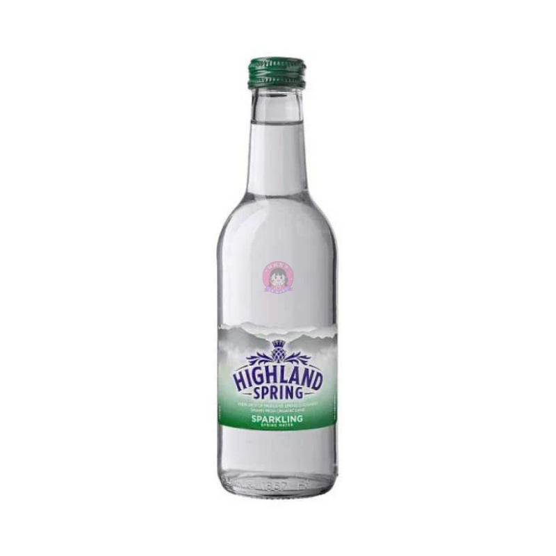 Highland Spring Sparkling Water Glass 330ml