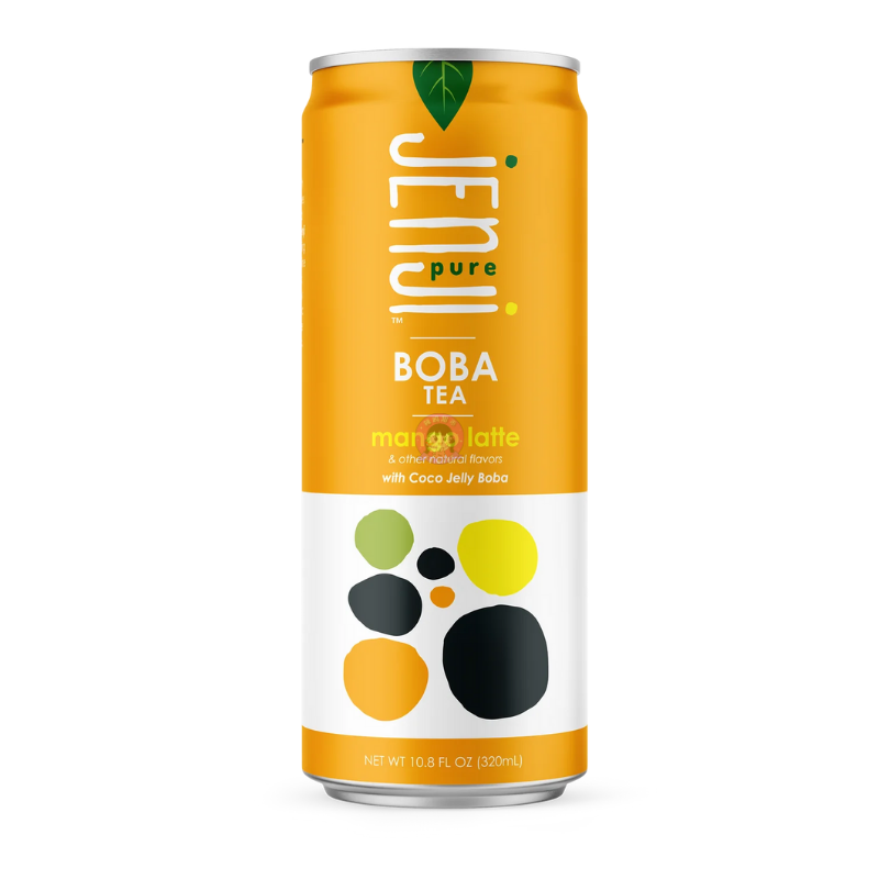 Jenji Pure Boba Tea Mango Latte Flavour 320ml