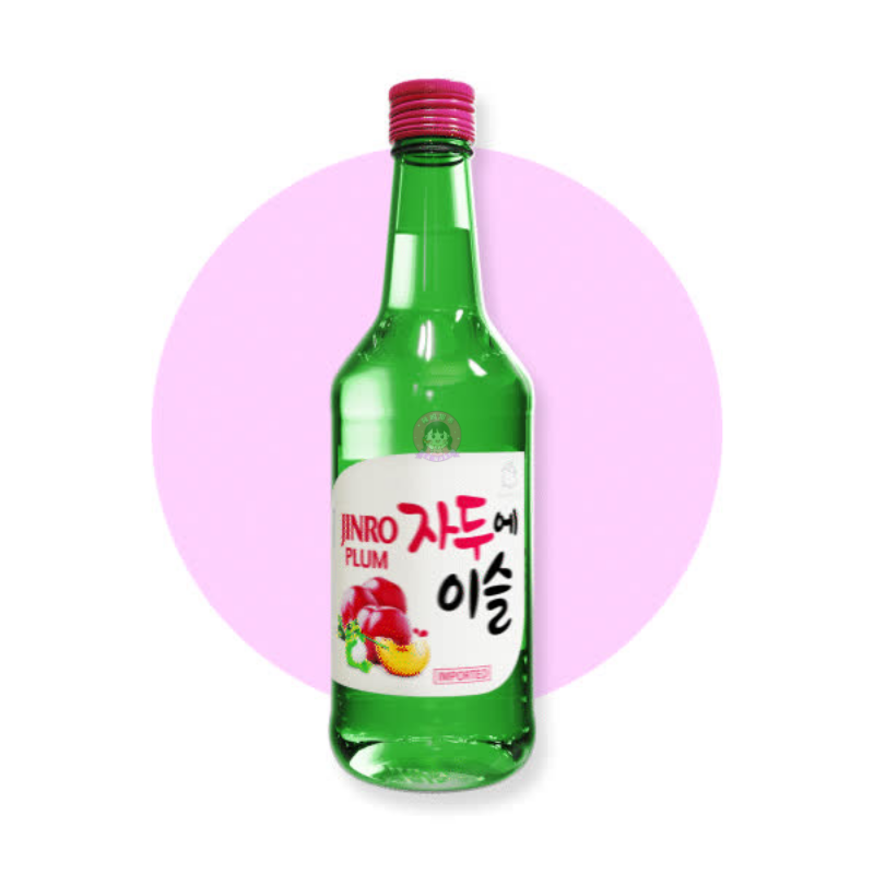 Jinro Plum Soju 360ml 13% Vol 真露韩国烧酒桃李味
