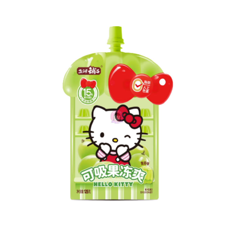 Jur蒟蒻满分可吸果冻爽青提味125g Jur Jelly Drink Green Grape Flavour