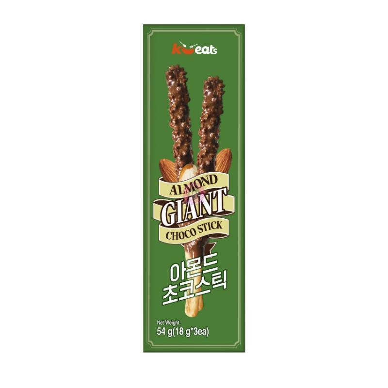 K Eats Giant Choco Stick Almond Flavour 54g