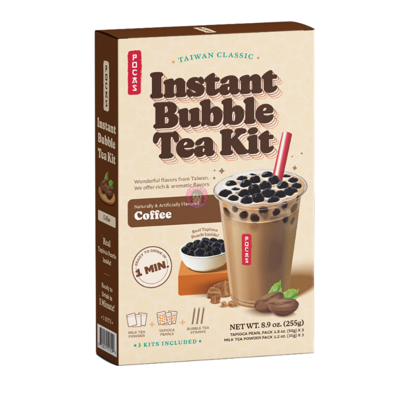 Pocas Bubble Tea Kit Coffee Flavour 255g