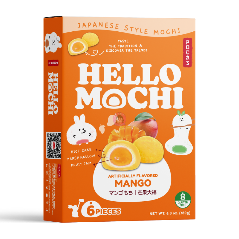 Pocas Hello Mochi Mango Flavour 180g