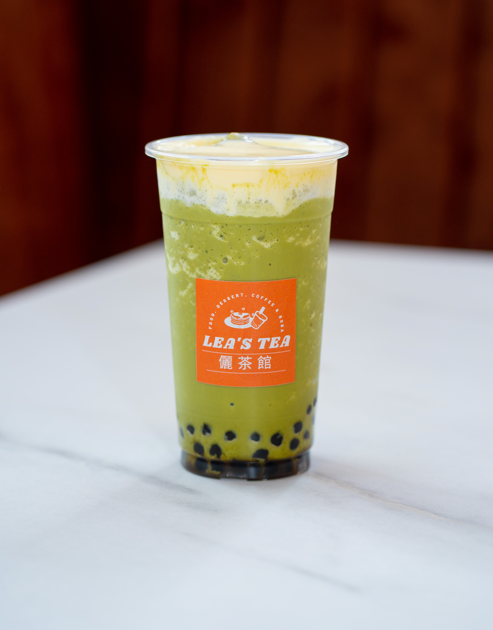 抹茶冰沙奶盖招牌奶茶 Signature Matcha Slushie With Milk Cap
