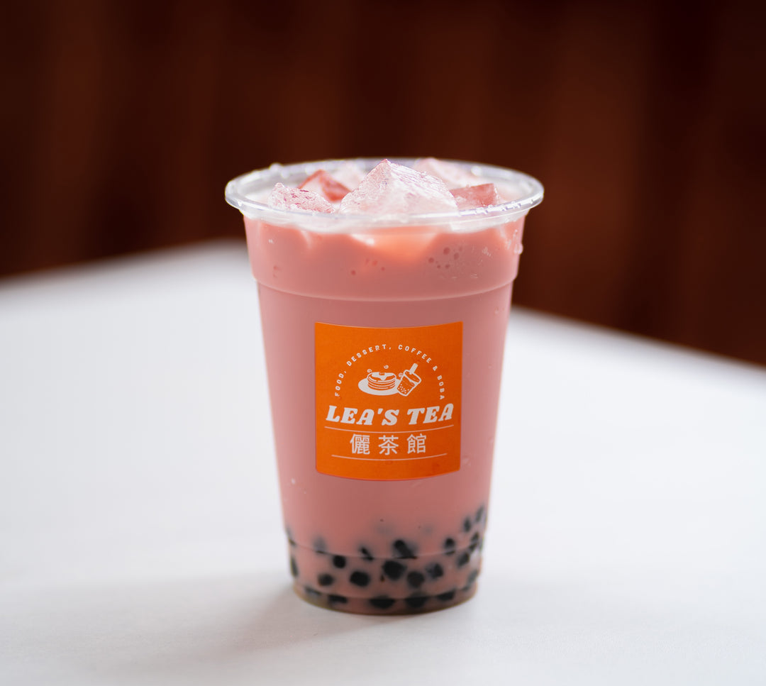 草莓珍珠奶茶 Strawberry Bubble Tea