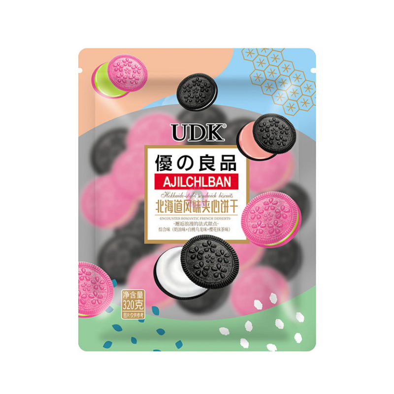 UDK北海道风味夹心饼干什锦味320g UDK Hokkaido Cookies Assorted Flavour