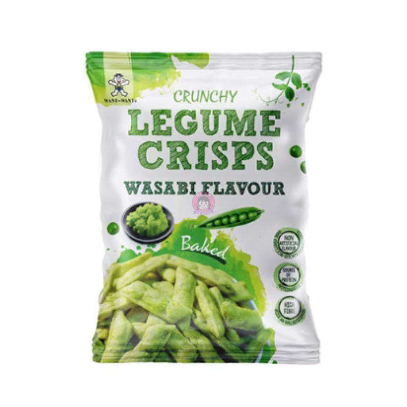 Want Want Crunchy Legume Crisps Wasabi Flavour 85g