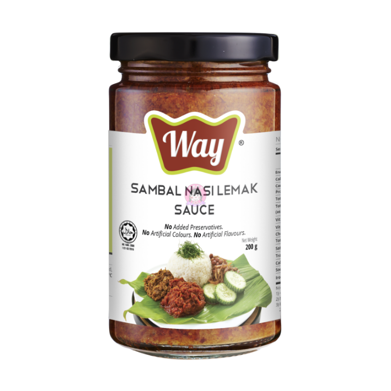 Way Sambal Nasi Lemak Sauce 200g 椰浆饭虾米辣椒酱