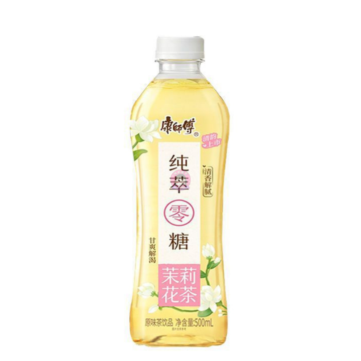 康师傅0糖茉莉花茶500ml Master Kang Jasmine Tea Sugar Free