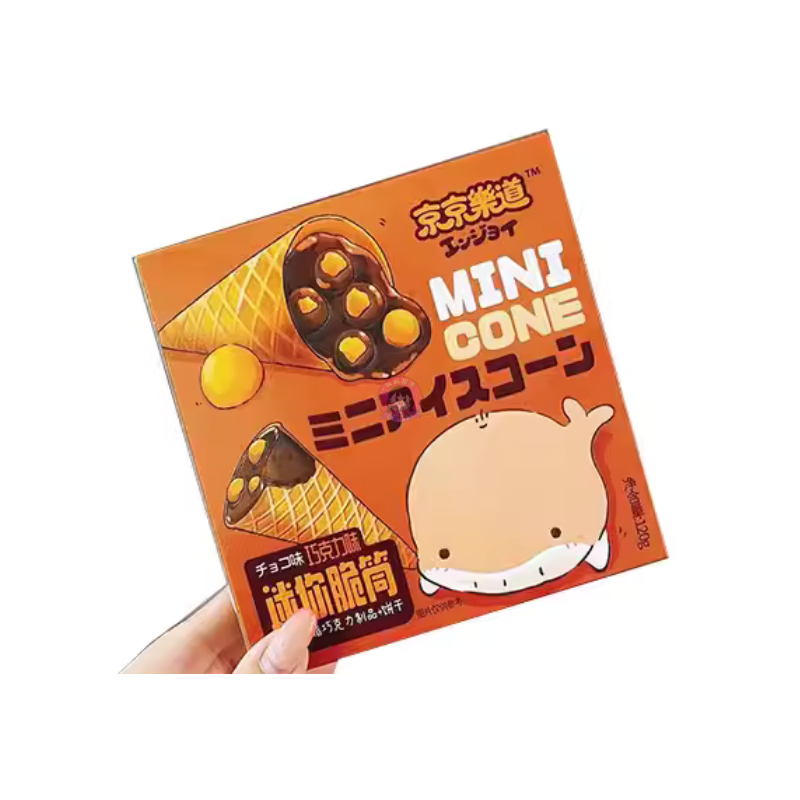 京京乐道迷你脆筒巧克力味120g JJLD Mini Cone Filled Biscuit Chocolate Flavour