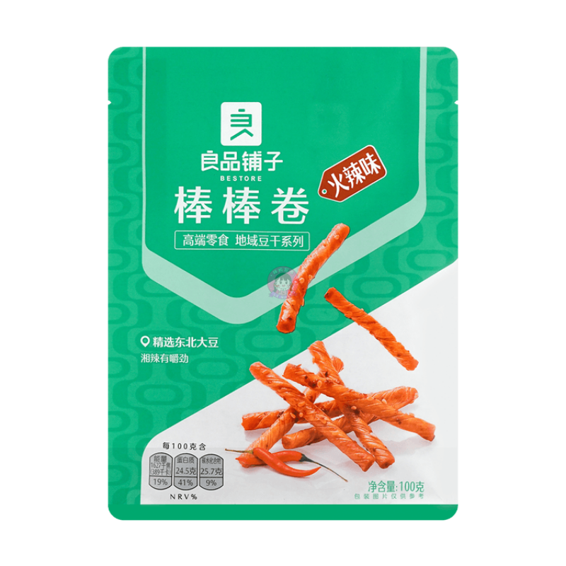 良品铺子棒棒卷火辣味150g BS Soybean Roll Hot