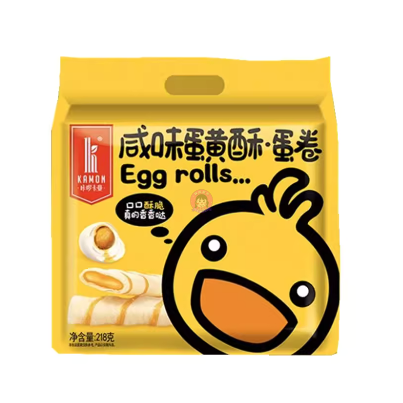 卡曼蛋黄酥蛋卷咸味218g KM Egg Yolk Crisp Egg Roll Salty Flavour