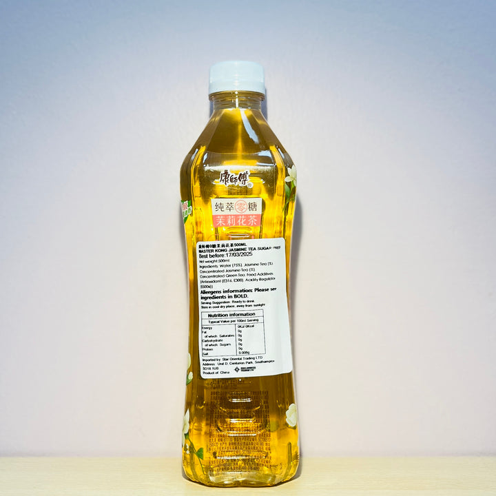 康师傅0糖茉莉花茶500ml Master Kang Jasmine Tea Sugar Free