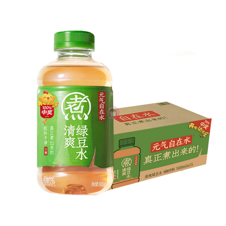 元气森林自在水清爽绿豆水500ml GKF Mung Bean Drink