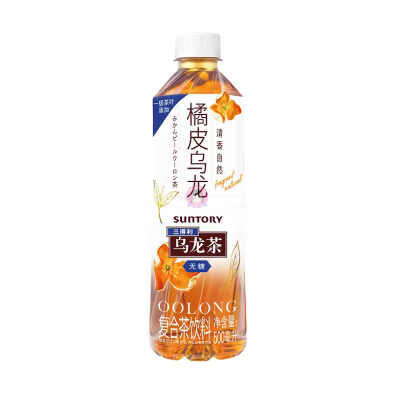 三得利橘皮无糖乌龙茶500ml Suntory Oolong Tea No Sugar Orange Peel Flavour