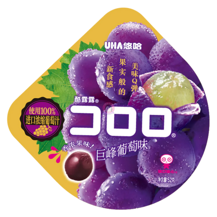 悠哈酷露露软糖葡萄味52g UHA Kororo Soft Candy Grape Flavour