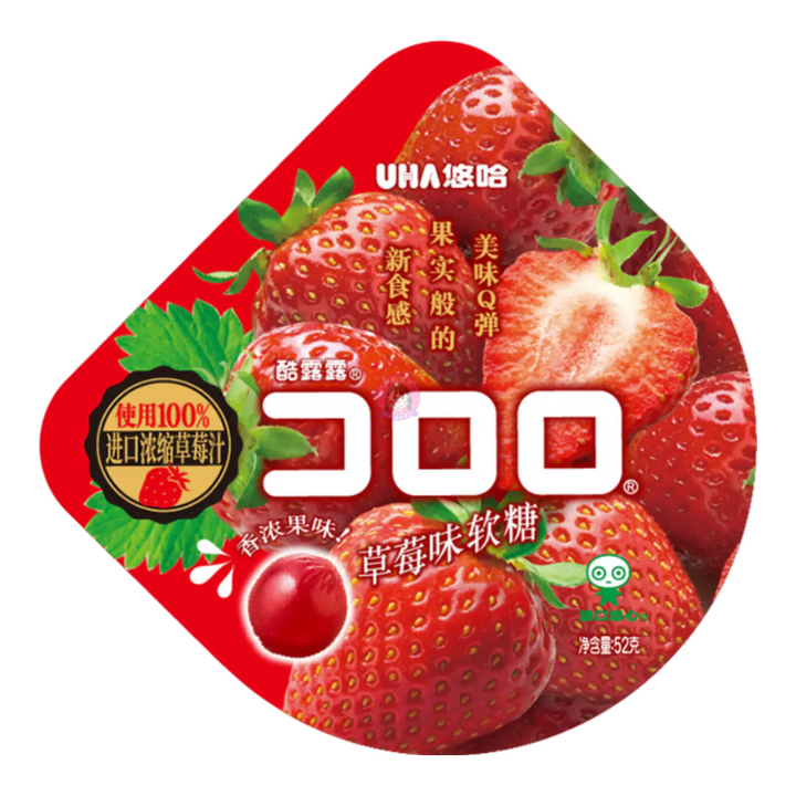 悠哈酷露露软糖草莓味52g UHA Kororo Soft Candy Strawberry Flavour